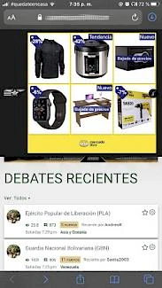 Vista desde un dispositivo movil